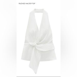 Zara White Halter Top NWT